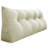 Ivory Linen Headboard Reading Wedge Pillow Triangular Bed Rest Back Support-64012953