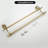 Towel Bar, Adjustable Double Towel Holder, Silver Crystal Bathroom Towel Racks Wall Mounted-122471673