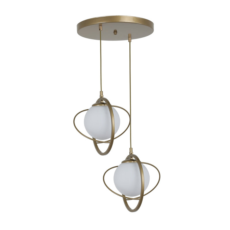 Chandle Chandelier, Antique/White