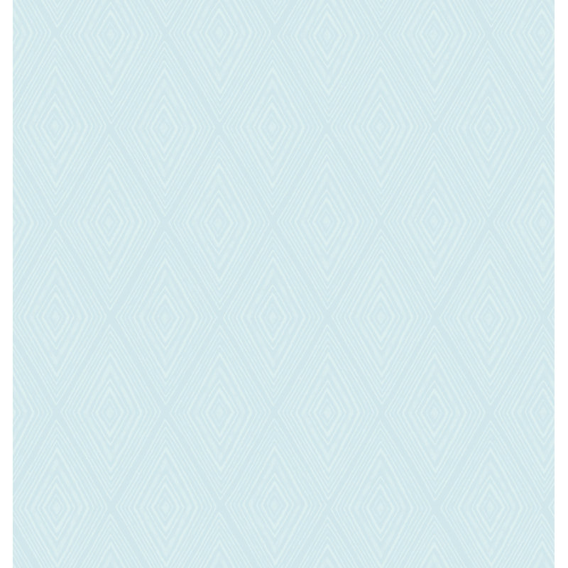 Rouleau de papier peint tuiles de diamant L 33 pi x l 20,5 po Yuki Osada, Bleu ciel