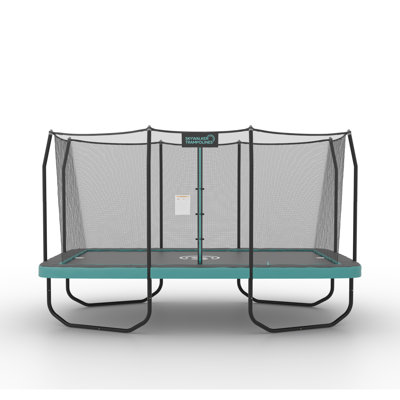 Skywalker Trampolines Signature Series 9 FT Outdoor Trampoline with Enclosure - Teal/Black