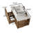 36'' Wall Mounted Floating Bathroom Vanity Set With Faux Marble Top, Removable Shelf