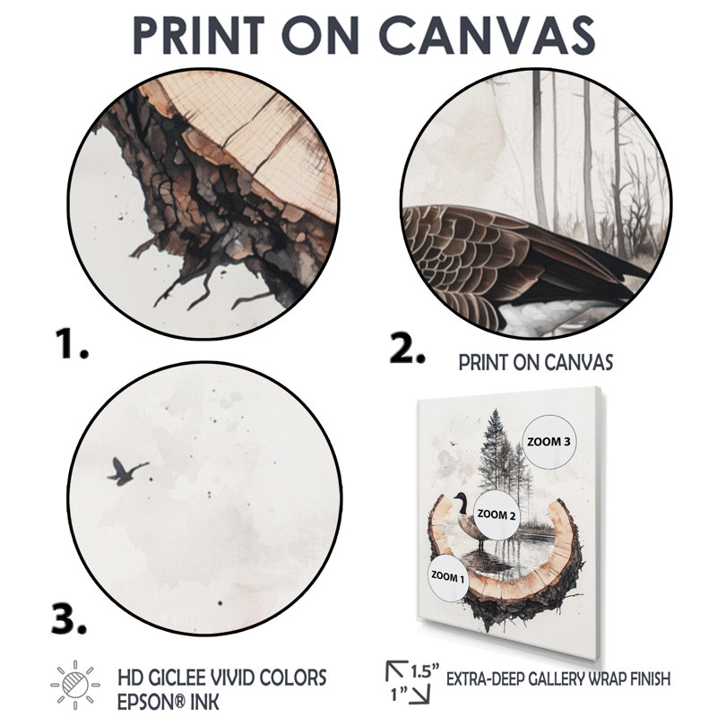 Girovard - animaux, art mural sur toile, Argent argent, H 40 po x l 30 po, Reproduction encadrée d'une seule photo
