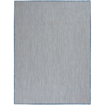 Tapis intérieur / extérieur bleu / ivoire Gabriela