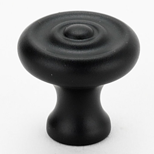 Poignée champignon, Noir mat, H 0,75 po x l 0,75 po x P 0,375 po