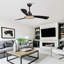 Keelaghn 52'' Ceiling Fan with LED Lights and Remote Included