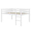 Structure de lit double, lit mezzanine compact en bois d'hévéa avec marches pour un accès facile-1956939202