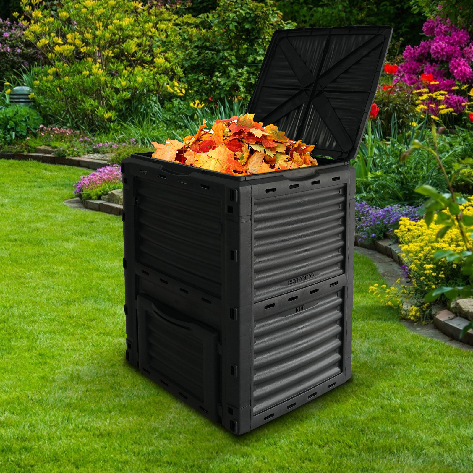 Exaco 0.8 Plastic Kitchen compost bin Composter in the Composters  department at