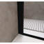 Porte de douche de 72 po de hauteur, verre trempé de 6 mm de 1/4 po, cadre en aluminium noir mat, simple et tendance, facile à installer dans l'espace de la salle de bain