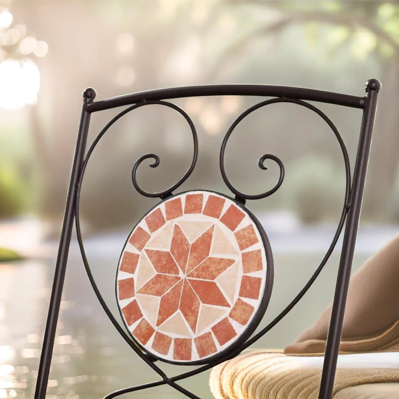 2 - Person 61cm Long Bistro Set With Mosaic Table