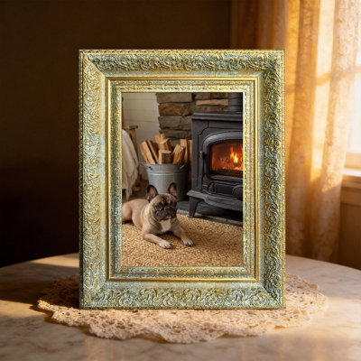 8" x 10" Antique Gold 1PC Memory Picture Frame for Portrait Display