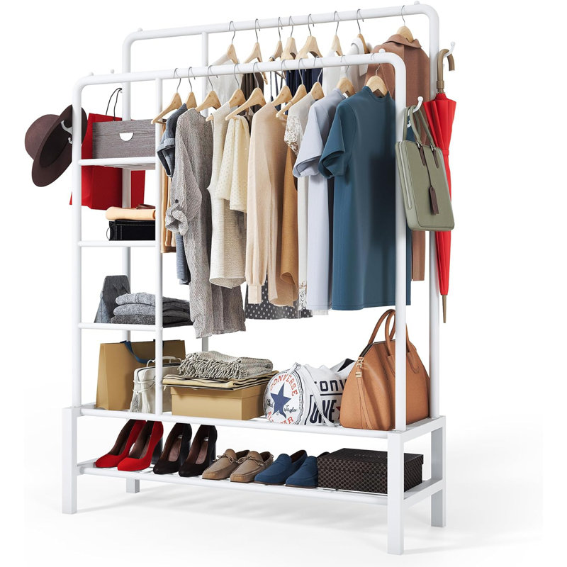 115cm Clothing Rack, White