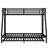 Twin Over Full Metal Bunk Bed with Trundle-1383231547