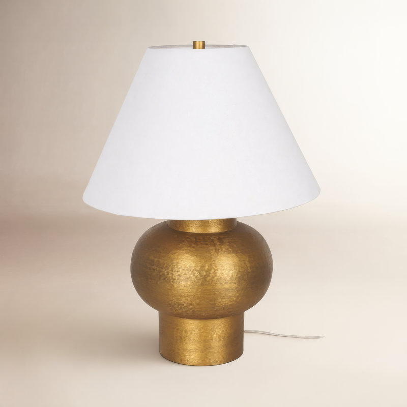 Lampe de table en métal Ameyalli, Or
