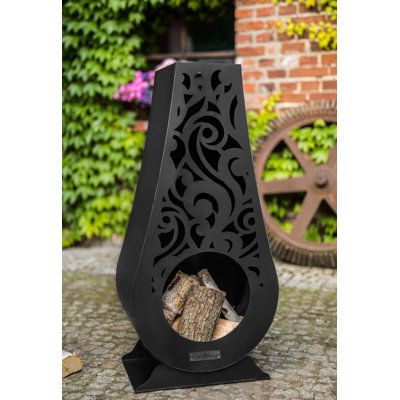Aamil Rectangle Steel Wood Burning Smokeless Chimnea
