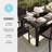 Martha Stewart 71" Outdoor Rattan Wicker Patio Table with Engineered Wood Top-109713863