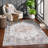 Allauddin Oriental Machine Woven Cotton/Polyester Area Rug in Gray-1740076034