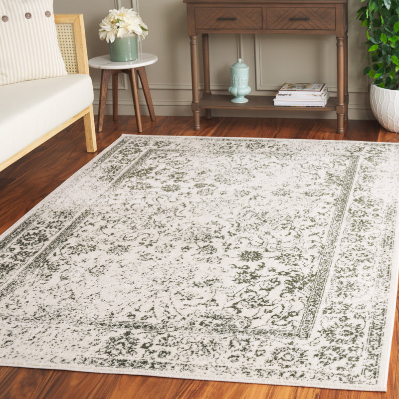 Floral Area Rug, Rectangle 183 x 274cm