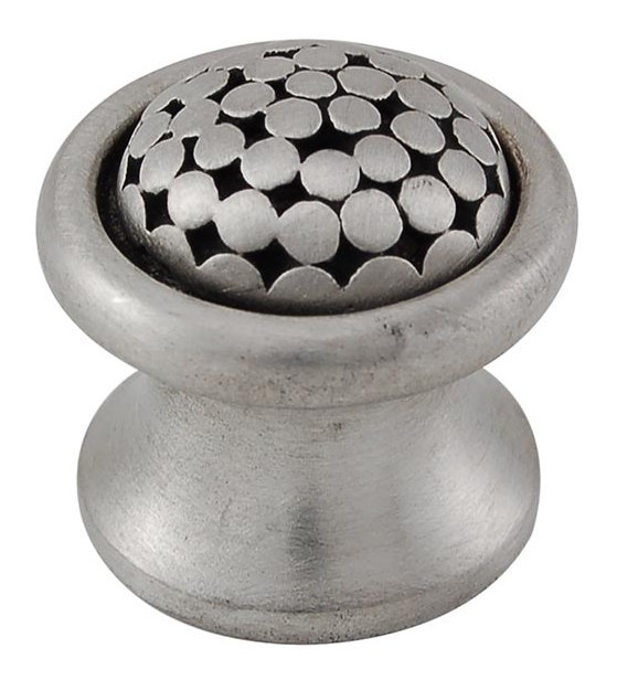 Tiziano Mushroom Knob, 0.875" H x 0.875" W x 0.875" D, Antique Nickel