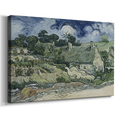 Chaumières à Cordeville-Vincent van Gogh-Toile tendue avec châssis-1890