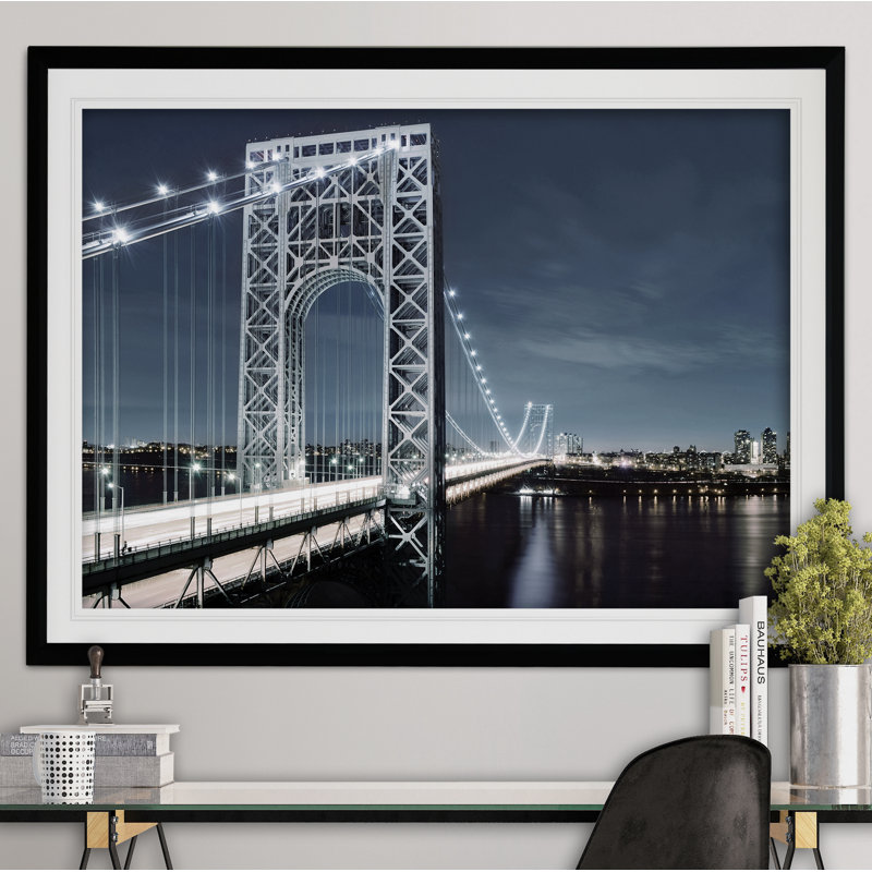 " NYC At Dusk ", Black, 30" H x 40" W x 1.5"