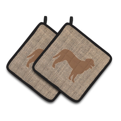 Caroline's Treasures Curly Coated Retriever Polyester Potholder