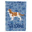 Caniche en polyester à 2 côtés 40 x 28 po standard welcome drapeau maison-957493047