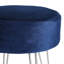 Harbour Housewares Round Velvet Footstool-97771049-97771050