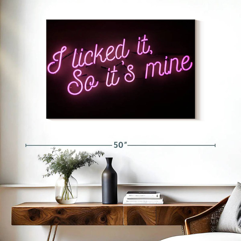 Licked It Neon Sign, 26" H x 39" W