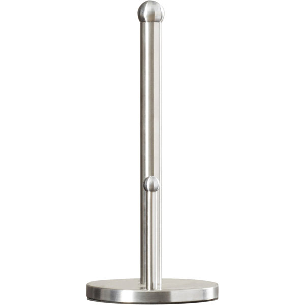ALFREDO modern kitchen roll holder in polished stainless steel