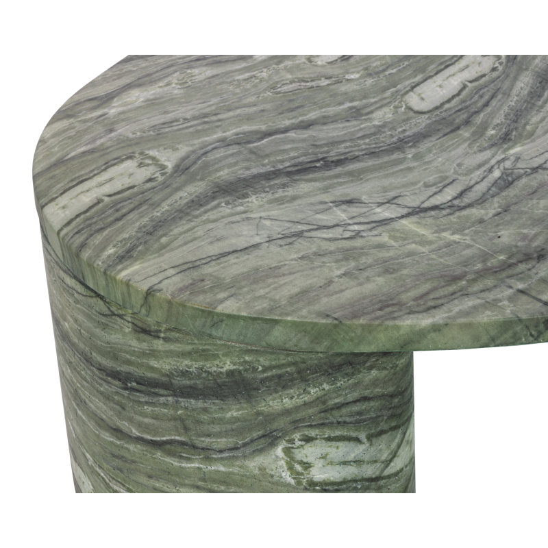 Savinah Coffee Table - Marble Look - Sage
