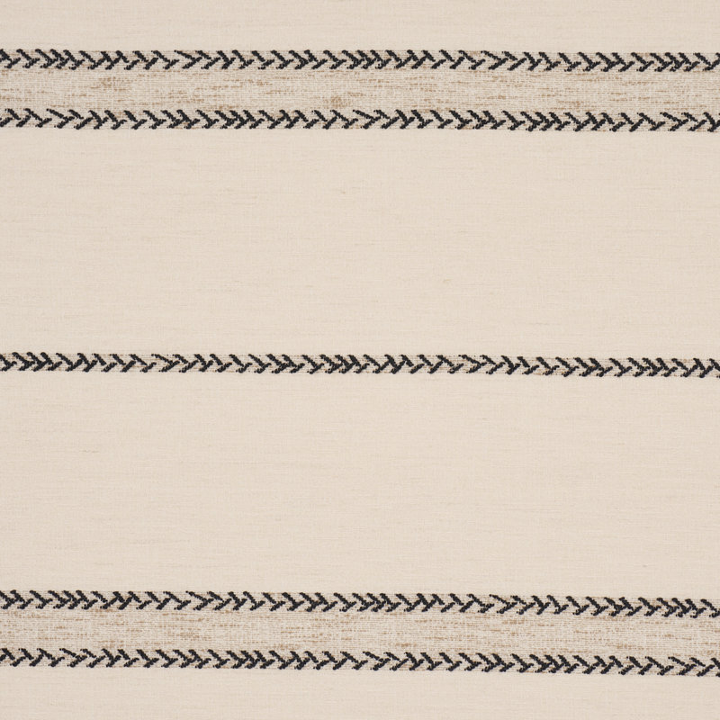 Plains Stripe Casement Fabric, Black