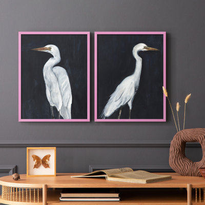 Calm Great Egret I-Premium Framed Print -Ready to Hang - No Nails Required - No Nails Required