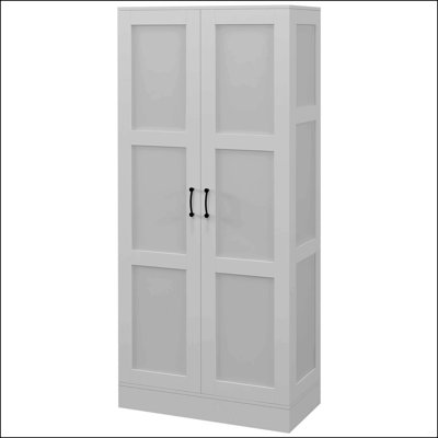 71" Tall Storage Cabinet With Movable Storage Shelves by Lark Manor