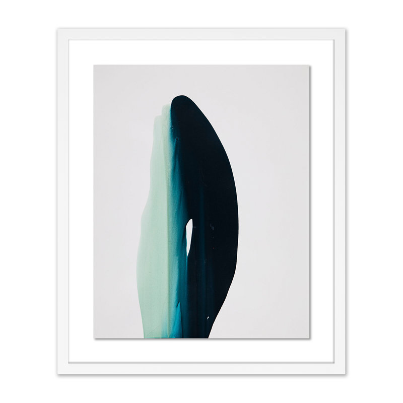Blue Abyss II Painting by Kim Whiteside, White, 40" H x 34" W x 2.5" D