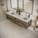 Fresca Formosa 72" Wall Mount Double Sink Bathroom Vanity Set with Top, Sink and Mirrors (Faucets Not Included)