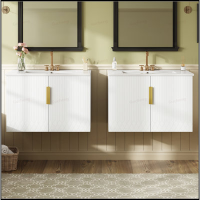 60 Inch Vintage Bathroom Vanity Set