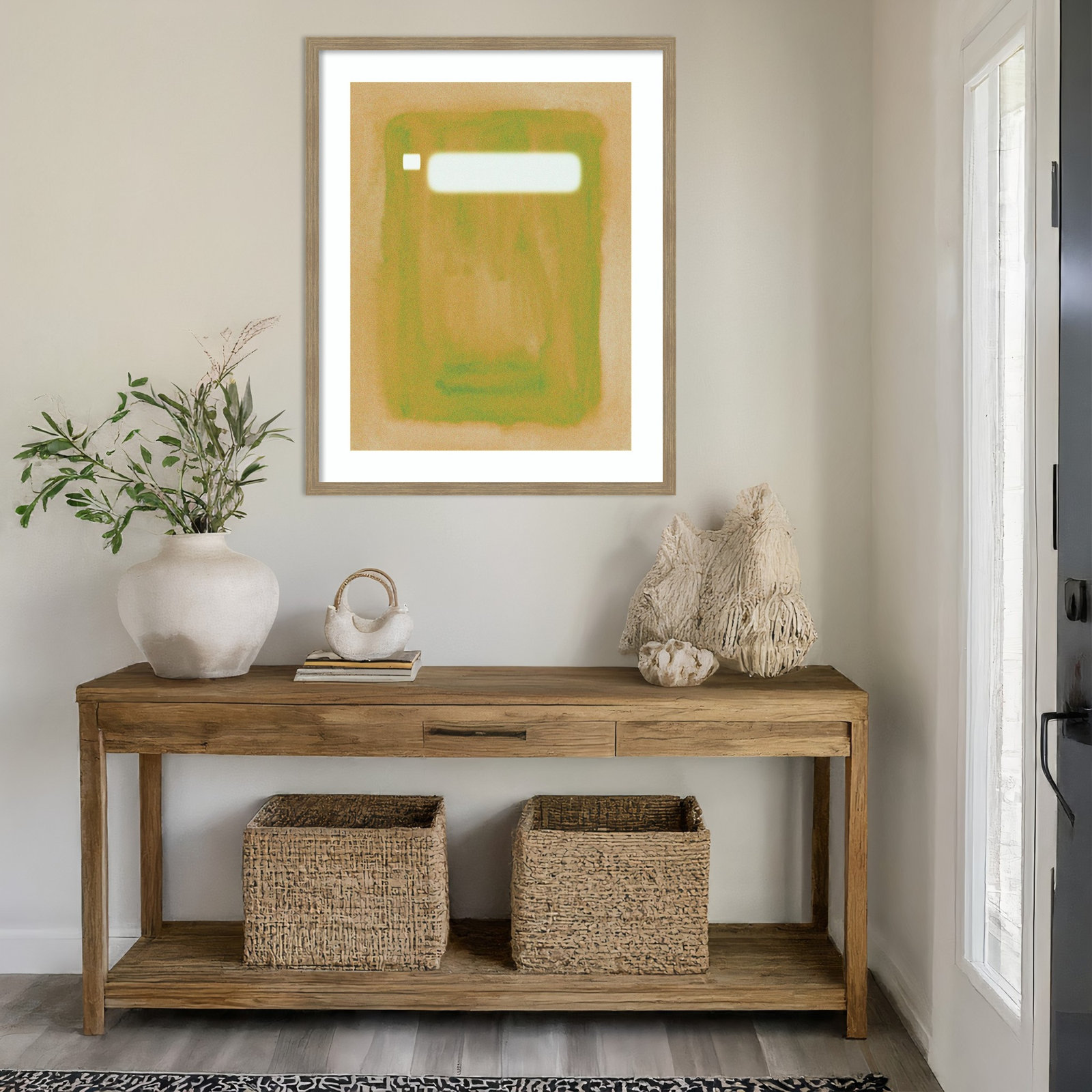 Focal Point II by Melissa Wang Wood Framed Wall Art Print, Brown, 42" H x 34" W