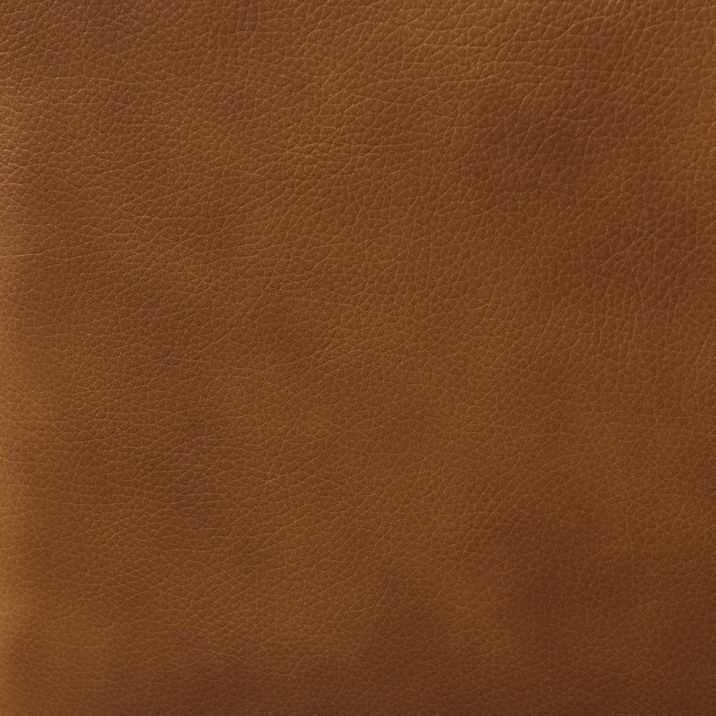 30'' Wide Genuine Leather Full-Back Accent Armchair With Solid Wood Frame