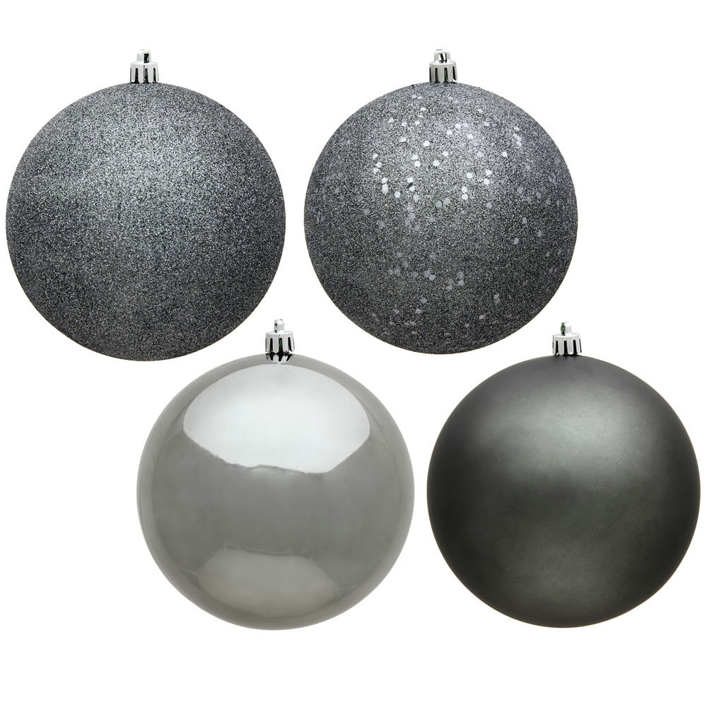 Holiday Décor Ball Ornament The Holiday Aisle® Color: Pewter