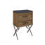 Table de chevet 2 tiroirs Almond