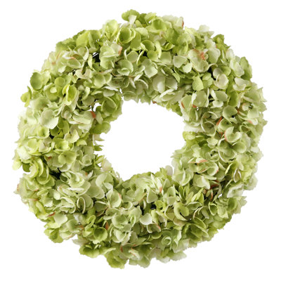 Faux Hydrangea Polyester 20'' Wreath
