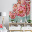 Bouquet de lumières rose pivoine fleurs-impression-489681284-489681405