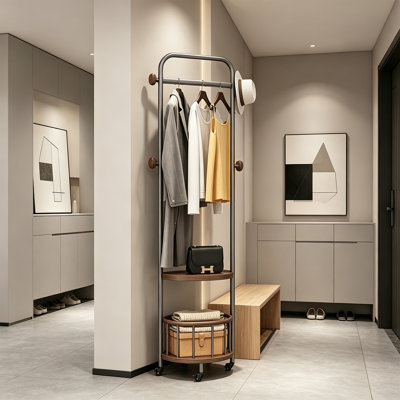 Luxury Rolling Hall Tree Rack