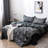 Polyester Satin Floral Duvet Cover-1627904938