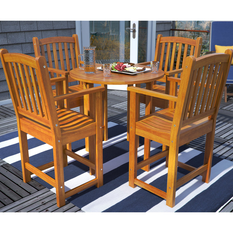 Blaser 5 Piece Bar Height Dining Set