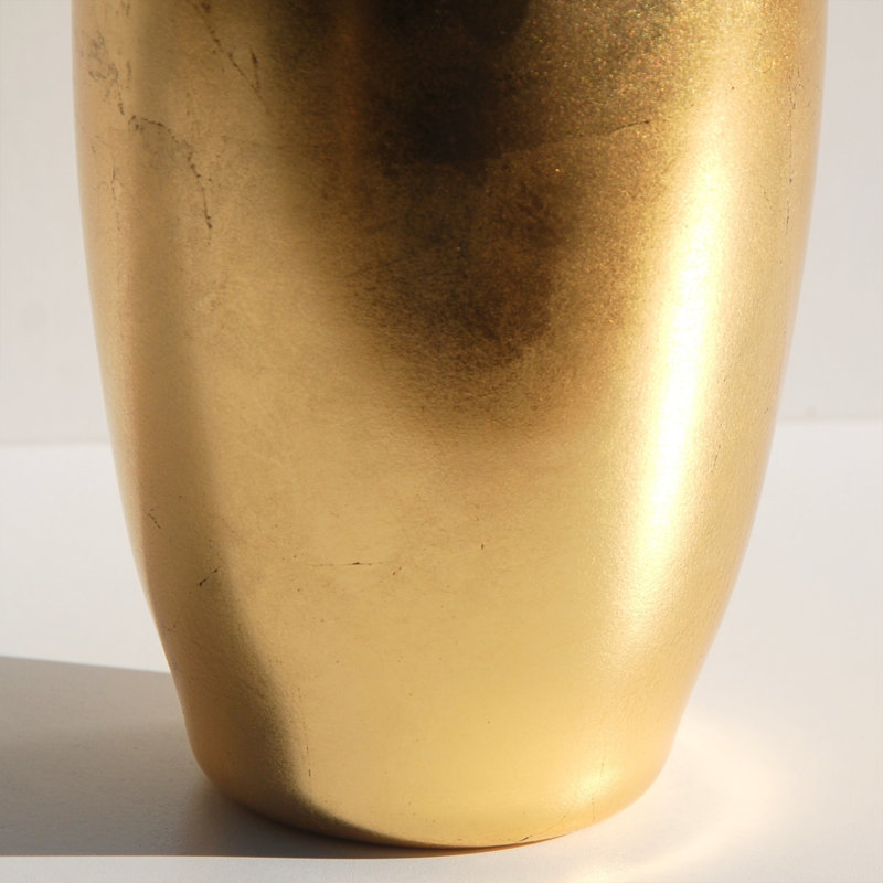 Eman Handmade Glass Table Vase, Gold