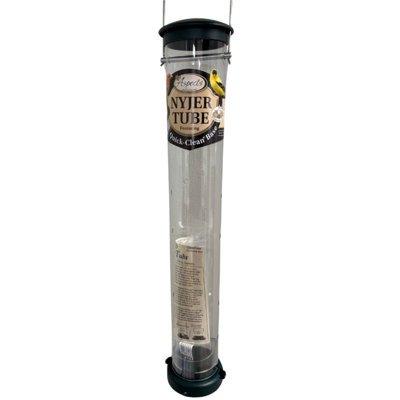  Quick-Clean Nyjer Seed Tube Feeder - 10-Port Finch Feeder - 1.75 Quart Capacity