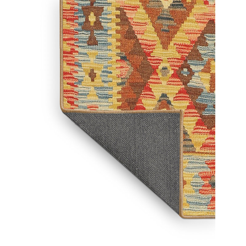 Tapis abstrait brun / rouge, Rectangle 5 pi x 8 pi
