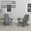 Ensemble de 4 chaises Adirondack réglables Hdpe-1664118199